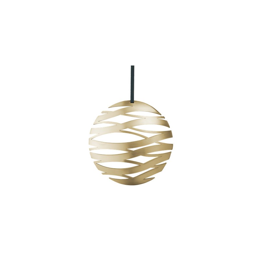 Stelton Tangle Kugel Ornament Gro, Messing