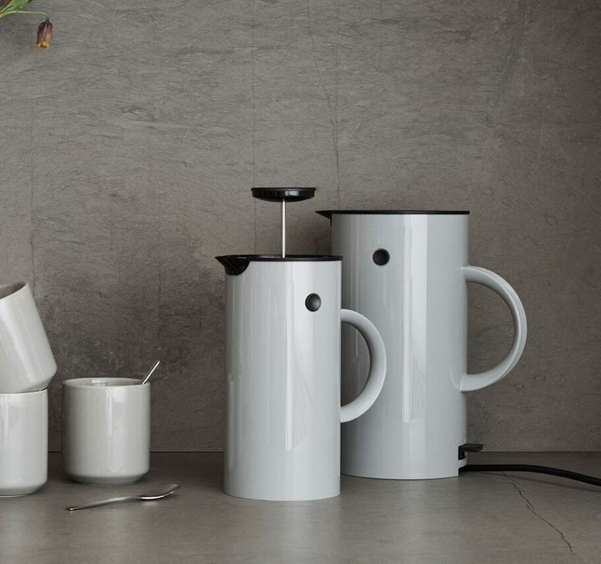 Stelton EM77 Elektrischer Wasserkocher 1,5 L, Hellgrau