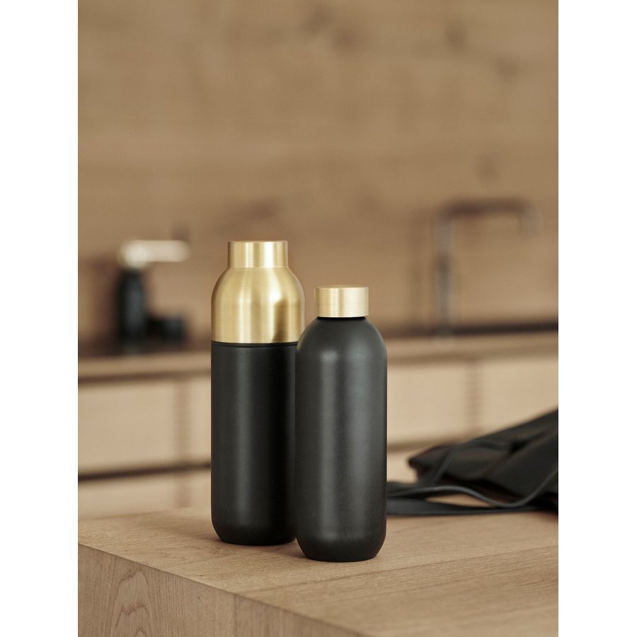 Stelton Collar Termoflaske 0,75 L, Sort/Messing