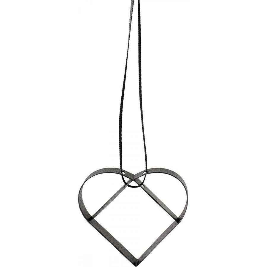 Stelton Figura Hjerte Ornament Lille, Soft Black