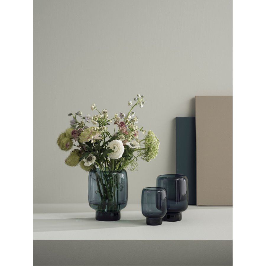 Stelton Hoop Vase 20 cm Stor, Midnight blue