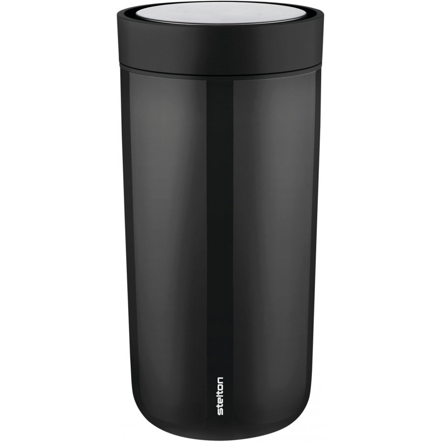 Stelton Click To Go Becher 0,4 L, Schwarz