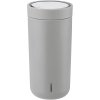 Stelton Click To Go Becher 0,4 L, Soft Light Grey