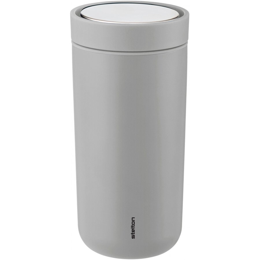 Stelton Click To Go Becher 0,4 L, Soft Light Grey