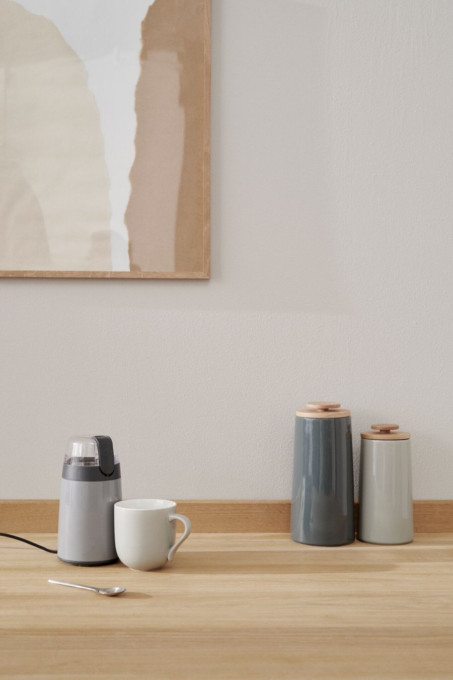 Stelton Emma Elektrische Kaffeemhle, Grau