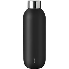 Stelton Keep Cool Drikkeflaske 0,6 L, Black