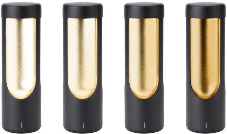 Stelton Elton Portable LED Lampe H26,5 cm, Sort/Messing