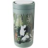 Stelton x Moomin To Go Click Rejsekop 0,4 L, Soft dusty green