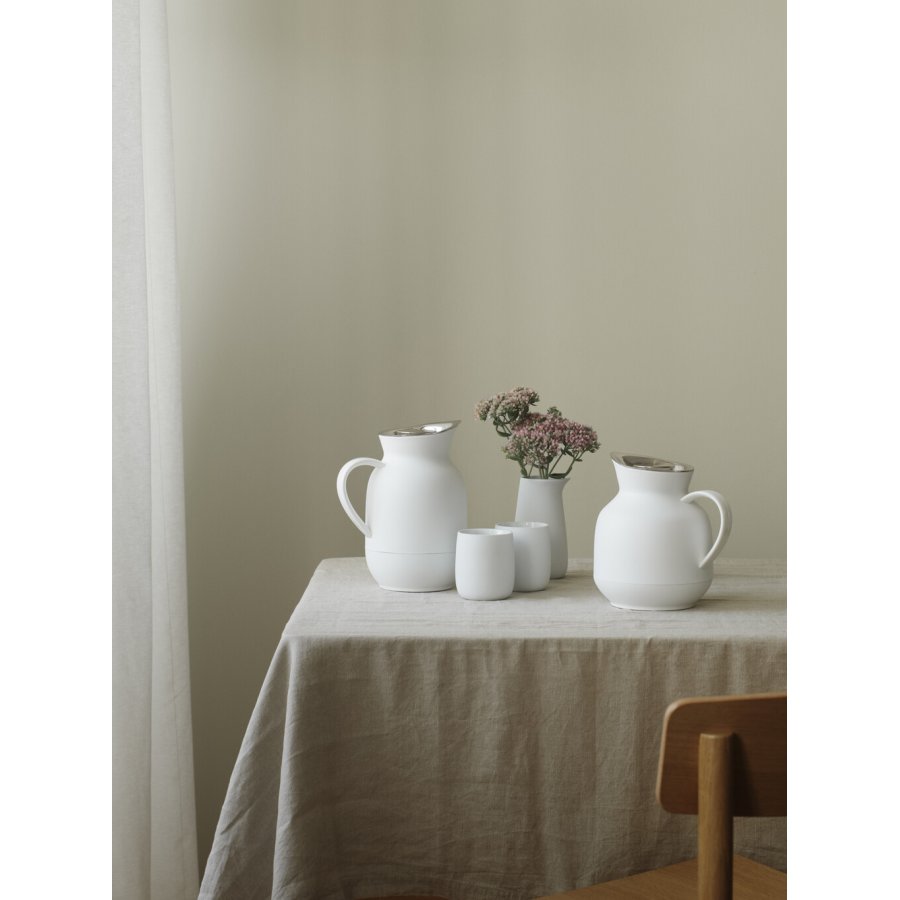 Stelton Amphora Thermokanne Tee 1L, Soft white