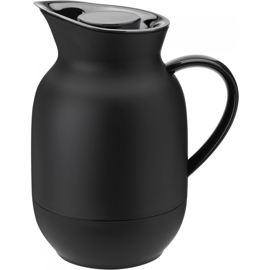 Stelton Amphora Thermokanne Kaffee  1L, Soft Black