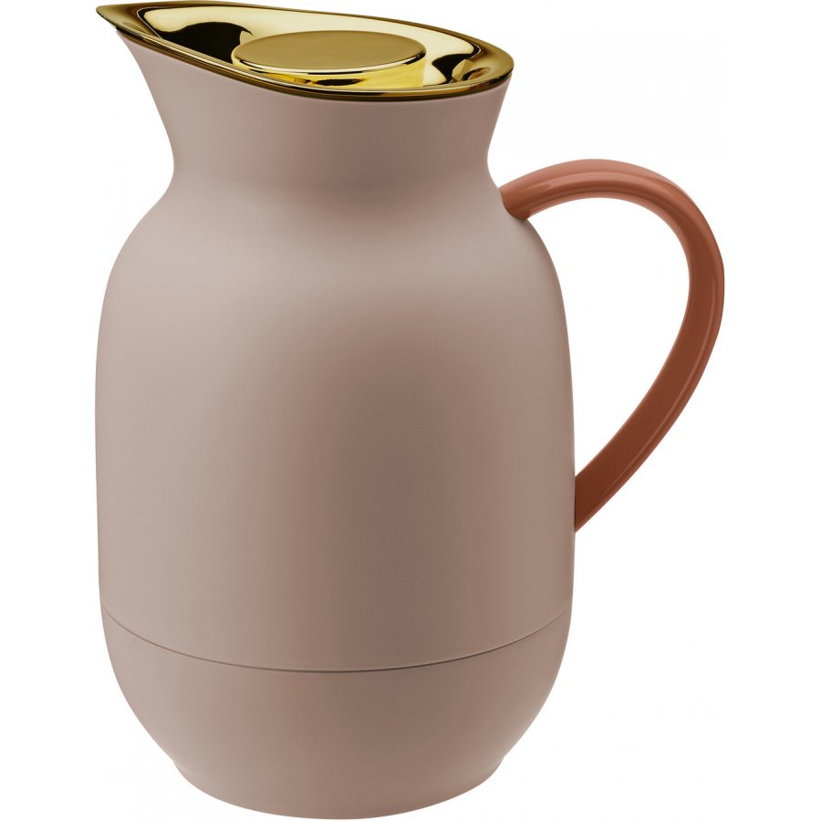 Stelton Amphora Thermokanne Kaffee 1L, Soft Peach