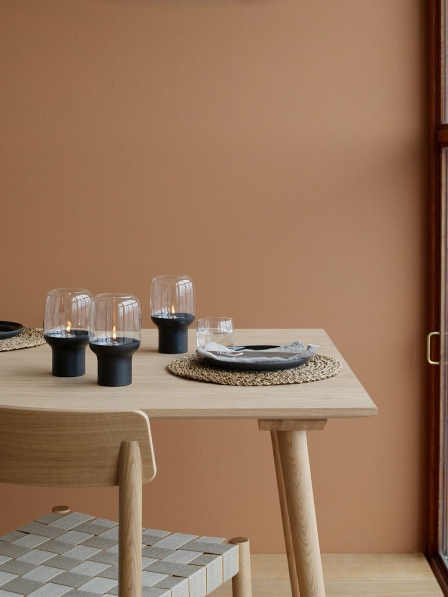 Stelton Hoop Hurricane Olielampe H17 cm, Sort