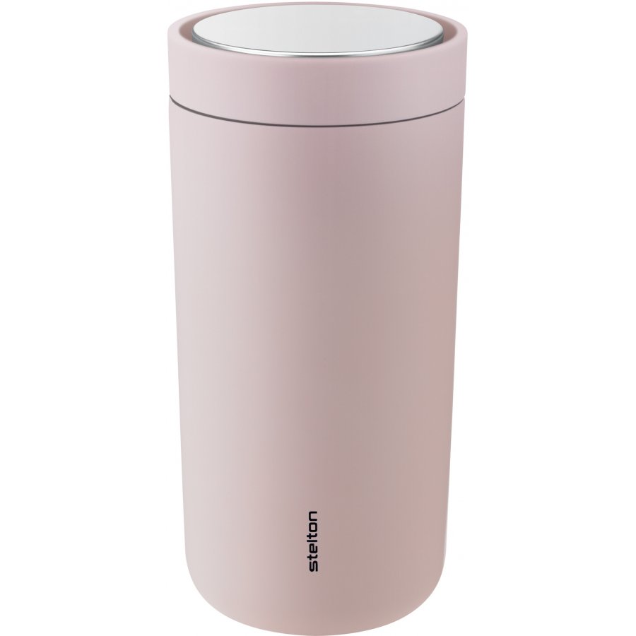 Stelton Click To Go Becher 0,4 L, Soft Rose