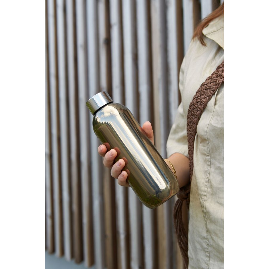 Stelton Keep Cool Thermosflasche 0,6 L, Dark Gold