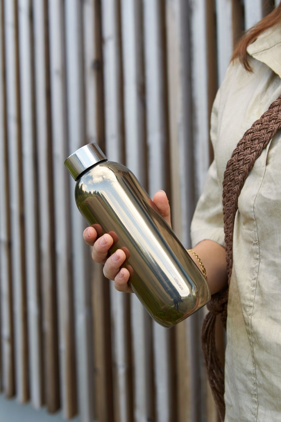 Stelton Keep Cool Thermosflasche 0,6 L, Dark Gold