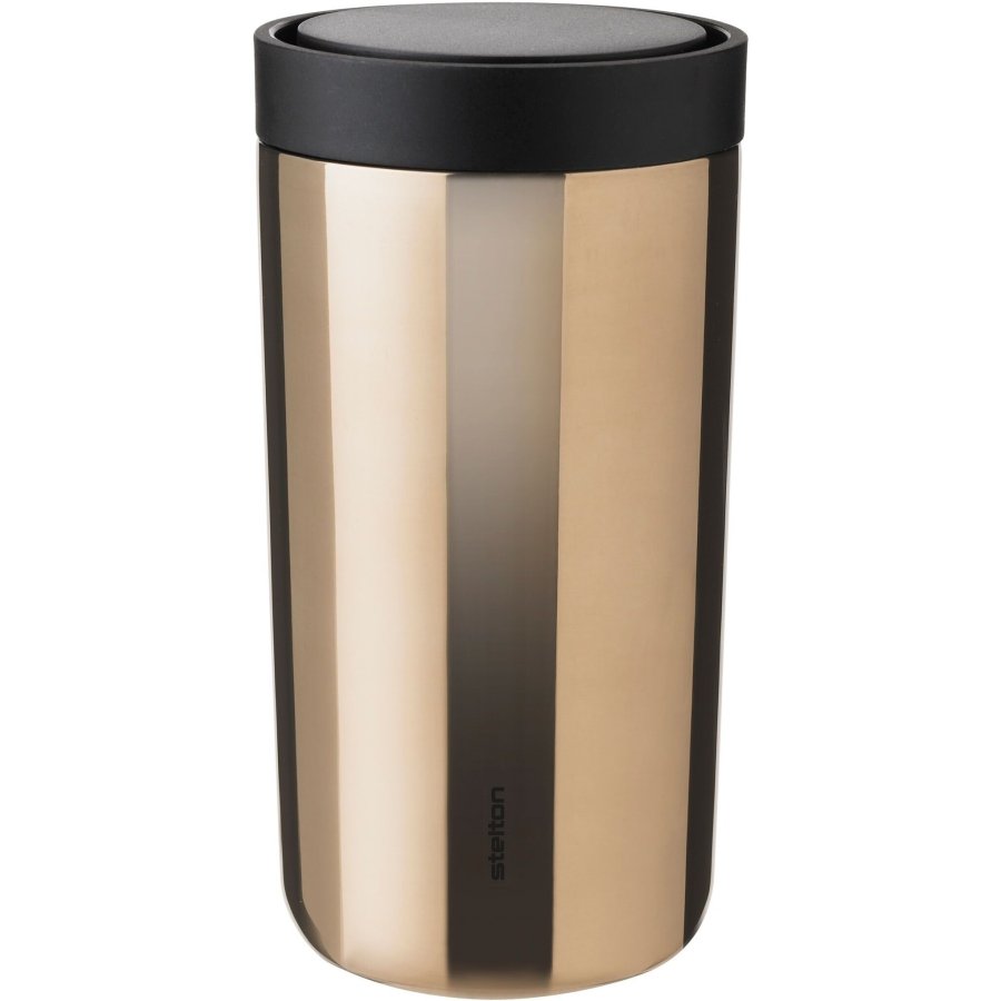 Stelton Click To Go Becher 0,2 L, Dark Gold