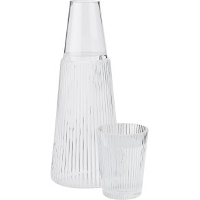 Stelton Pilastro Karaffel m. Glas 1 L, Klar