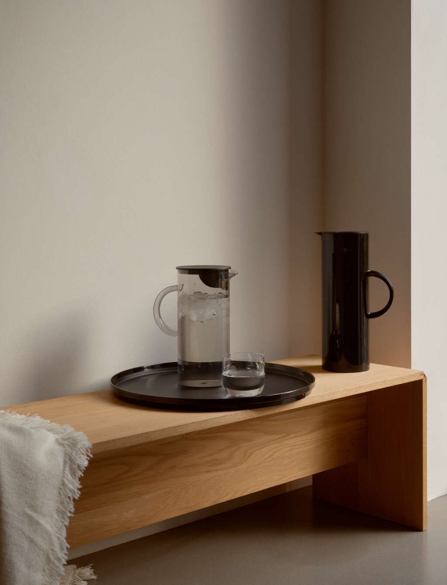 Stelton EM Serviertablett 40 cm, Schwarz