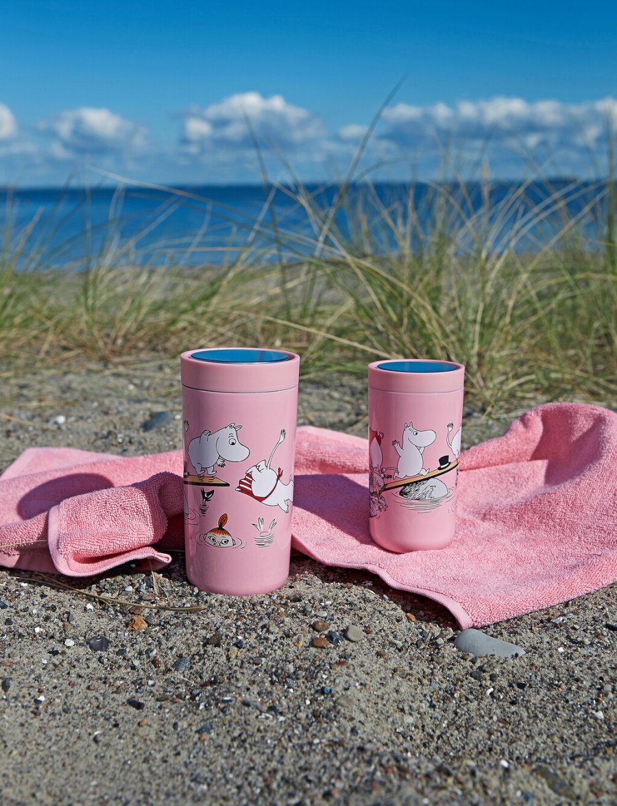 Stelton Click To Go Rejsekop 20 cl, Moomin Swim