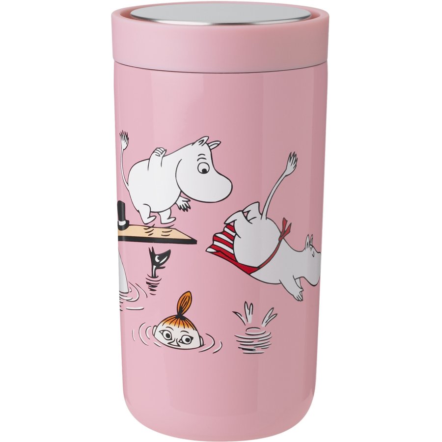 Stelton Click To Go Rejsekop 20 cl, Moomin Swim