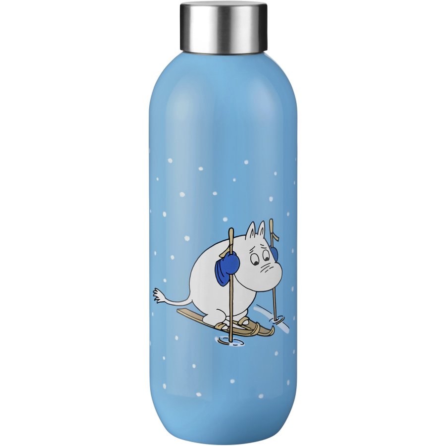 Stelton Keep Cool Mumin Thermosflasche 0,6 L, Moomin Skiing