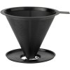 Stelton Nohr Slow Brew Trichter mit Filter, Metallisch Schwarz