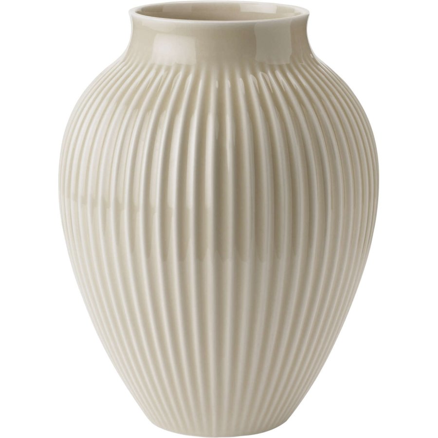 Knabstrup Vase H27 cm, Ripple Sand