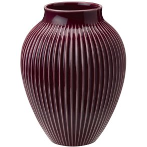 Knabstrup Keramik Vase H20 cm, Ripple-Beere