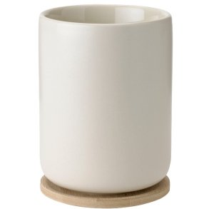 Stelton Theo ThermoTasse mit Glasteil 25 cl, Sand