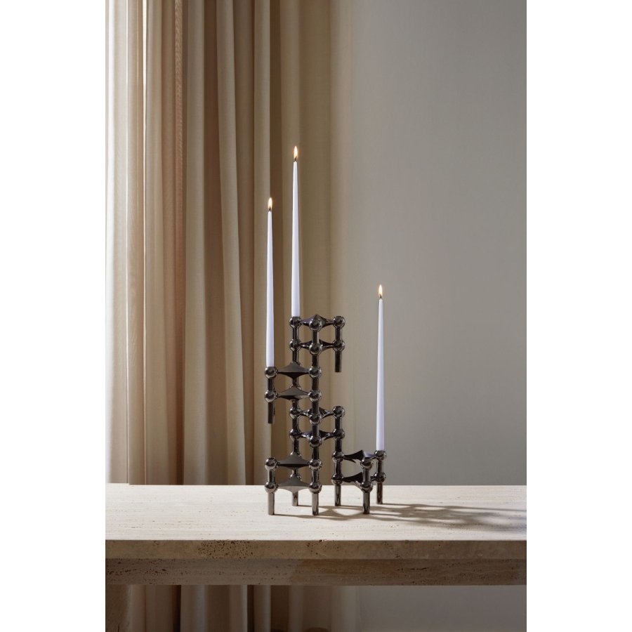 STOFF Nagel Ester & Erik Stabkerze 6er Set 29 cm, Helles Lavendel