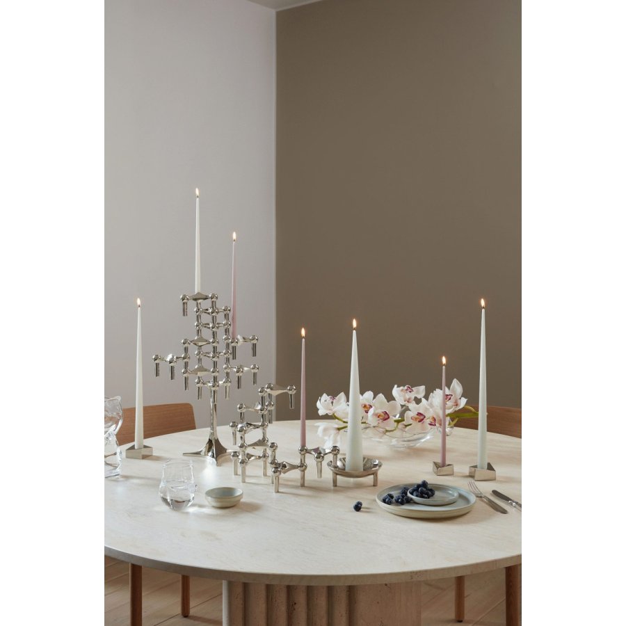 STOFF Nagel Ester & Erik Stabkerze 6er Set 29 cm, Dusty Mint