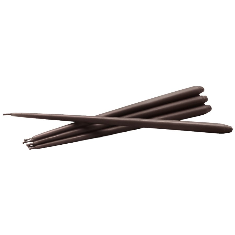 STOFF Nagel Ester & Erik Stabkerze 6er Set 29 cm, Espresso