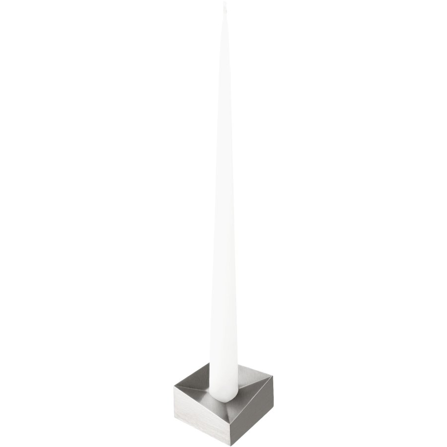 STOFF Nagel Reflect Kerzenstnder L, Gebrstetes Chrom