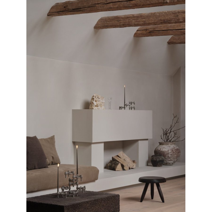 STOFF Nagel Quist Kerzenhalter, Gebrstetes Chrom