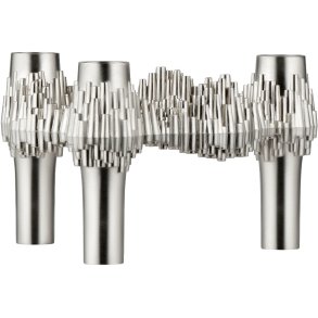 STOFF Nagel Quist Kerzenhalter, Gebrstetes Chrom