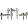 STOFF Nagel BMF Kerzenhalter 3er Set, Gebrstetes Chrom