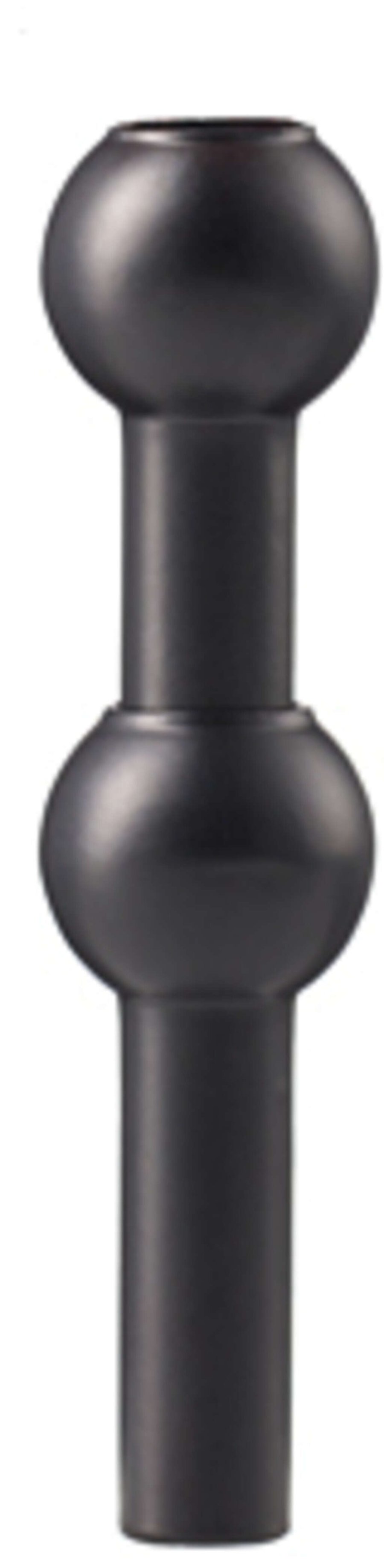 STOFF Nagel Vase H10 cm, Schwarz