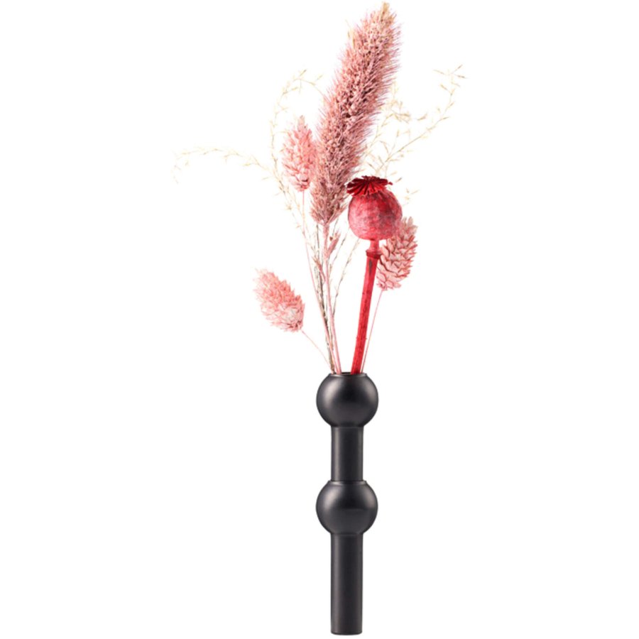 STOFF Nagel Vase H10 cm, Schwarz