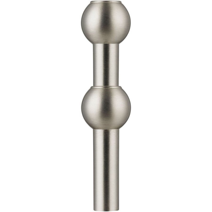 STOFF Nagel Vase H10 cm, Geb�rstetes Chrom