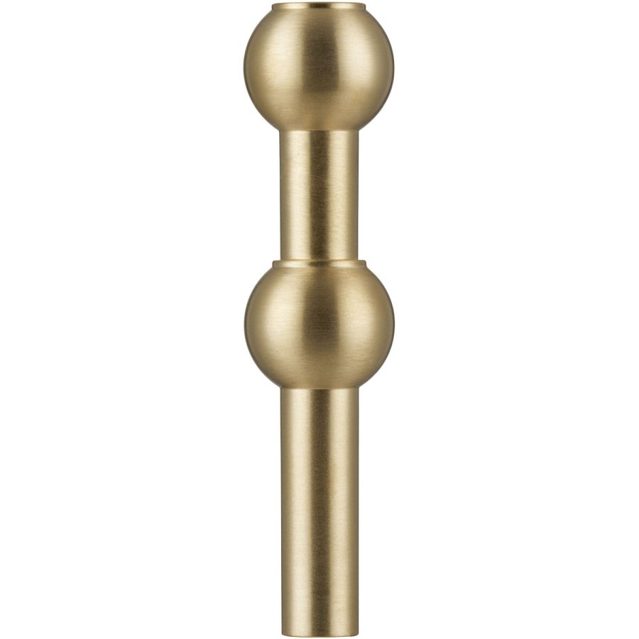 STOFF Nagel Vase H10 cm, Geb�rstetes Messing