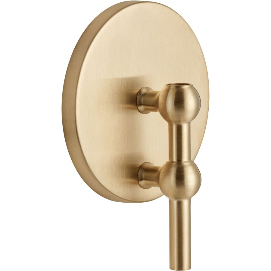 STOFF Nagel Wandaufh�ngung Kerzenhalter H14,5 cm, Geb�rstetes Messing