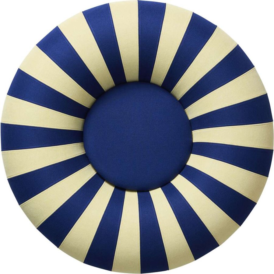 Studio About Float Pouf 100 cm, Dunkelblau/Gelb