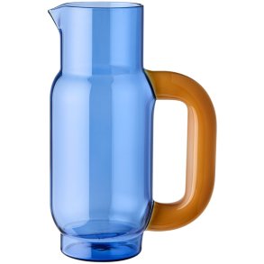 Studio About Wave Kanne 1,2 L, Blau/Milky Amber