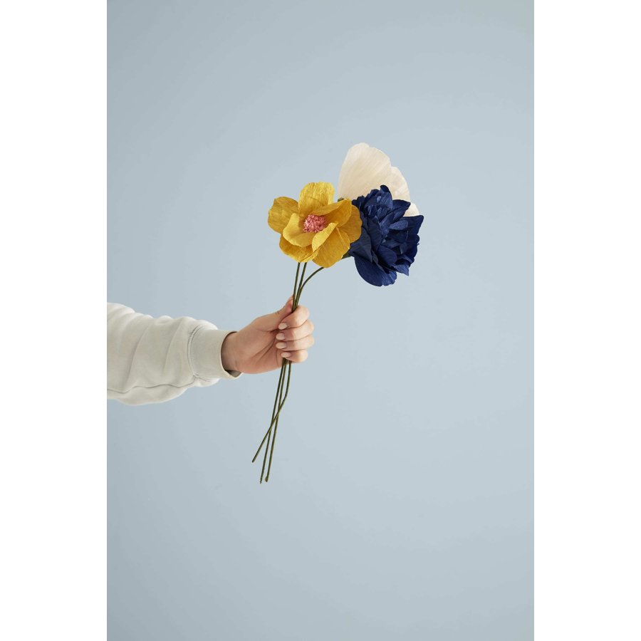 Studio About Papierblume Windflower 43 cm, Ocker