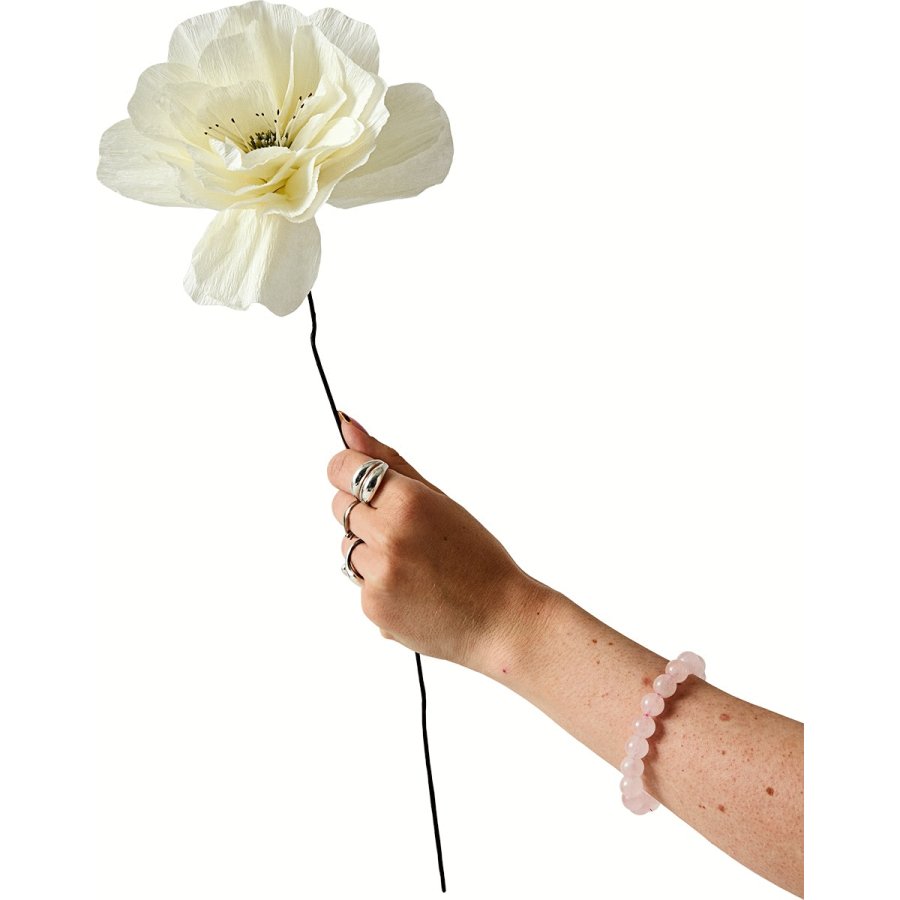 Studio About Papirblomst Rosa La Paloma Grande 45 cm, Sand