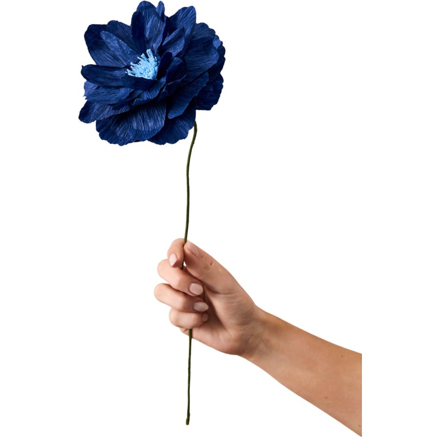 Studio About Papierblume Oriental Poppy 43 cm, Blau