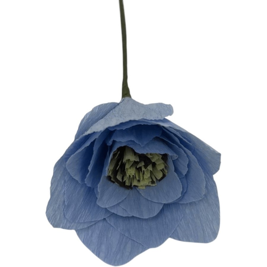 Studio About Papierblume Mohn 43 cm, Hellblau
