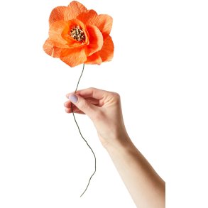 Studio About Papirblomst Poppy 43 cm, Orange