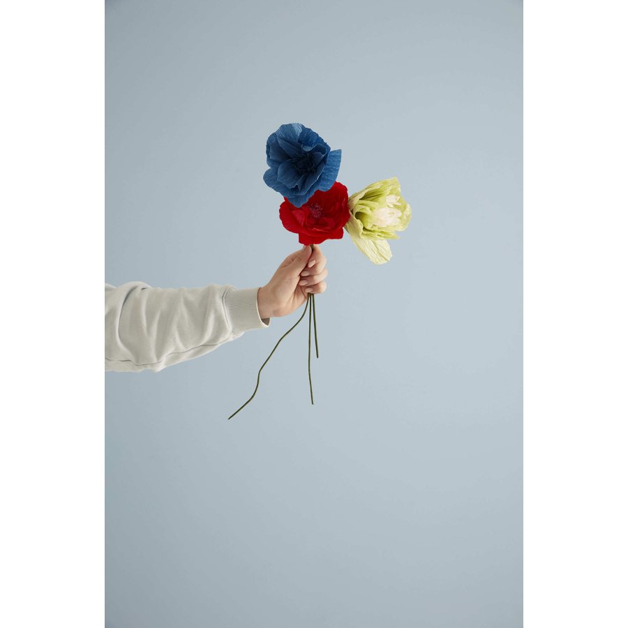 Studio About Papierblume Himalyan Poppy 43 cm, Blau