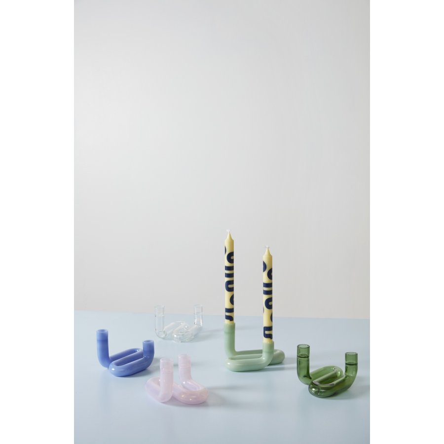 Studio About Wave Lysestage H10 cm, Milky Jade